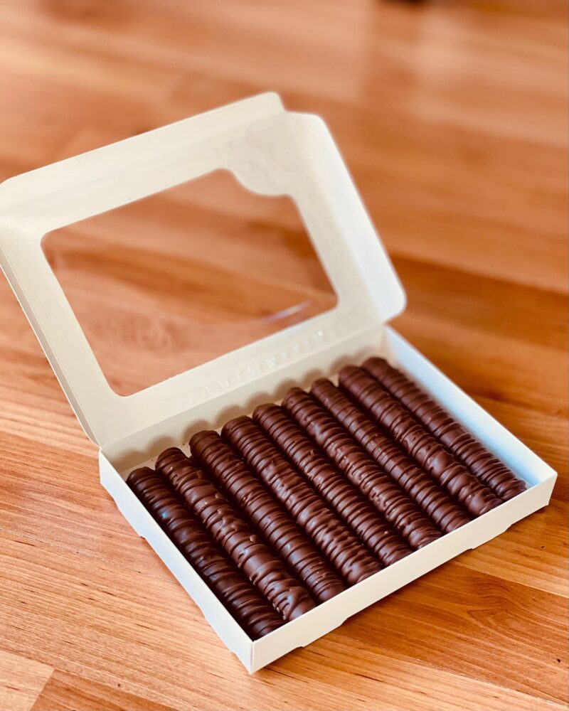 Cuchuflí Sin Azúcar con Manjar y bañado con Chocolate