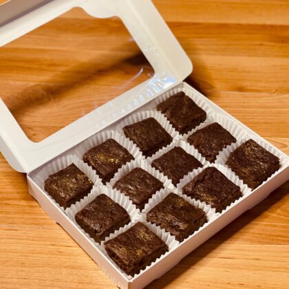 Brownies de banana Sin Azúcar - Chocolate 85% Cacao