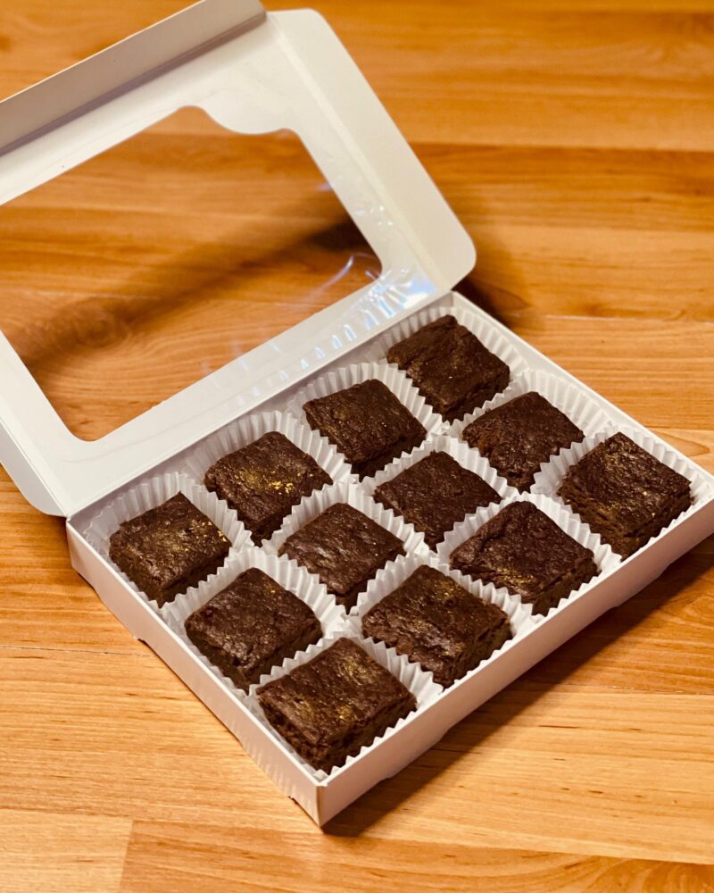 Brownies de banana Sin Azúcar - Chocolate 85% Cacao